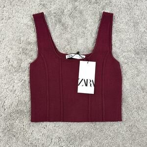 Zara Burgundy Tank Top